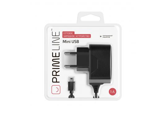 СЗУ mini USB, 1A, черный, Prime Line фото 1