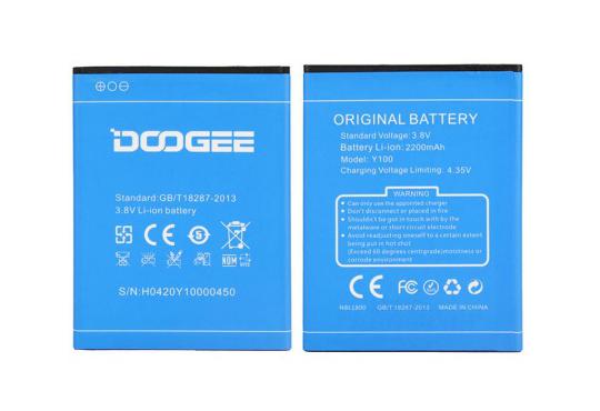 Аккумулятор для Doogee Y100 / Y100 Pro / Doogee Valencia 2 2200mah фото 1