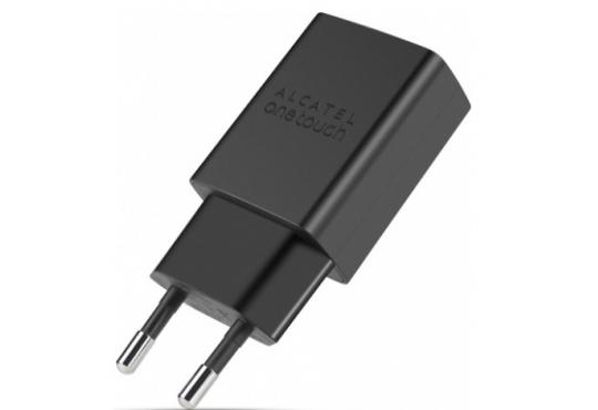 Сетевое зарядное устройство Alcatel One Touch UC11 5V/1A c кабелем MicroUSB черное фото 1