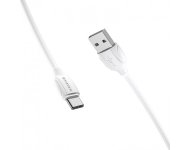 Дата-кабель Borofone BX19, USB-Type-C, 1 метр, белый фото 1