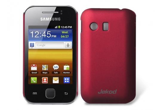Фото чехла Samsung Galaxy Y S5360 ( пластиковый Jekod красный ракурс 4)