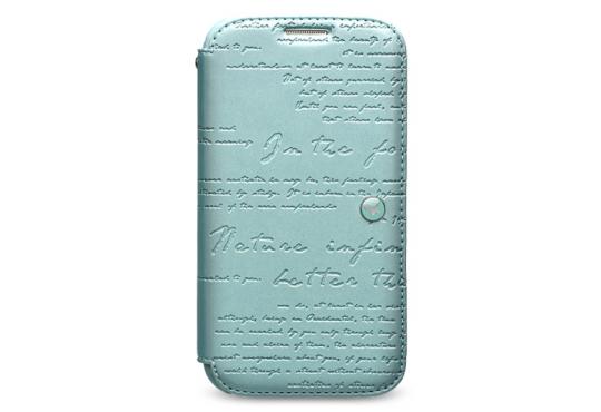 Чехол Zenus Masstige Lettering Diary для Samsung Galaxy S4 i9500 голубой фото 1