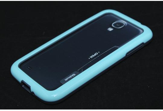Чехол Zenus Wallnut Bumper для Samsung Galaxy S4 i9500 мятный-серый фото 1
