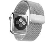 Ремешок для Apple Watch 1/2/3 42мм, 4 поколение 44мм, металл, сетчатый, Миланская петля, серебристый фото 1