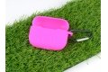 Чехол HelisTags для Apple AirPods Pro, силиконовый, ярко-розовый фото 1