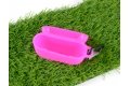 Чехол HelisTags для Apple AirPods Pro, силиконовый, ярко-розовый фото 4