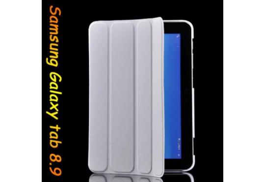 Надежный чехол для гаджета из долговечного материала Чехол Smart cover для Samsung Galaxy tab 8.9 P7300 серый