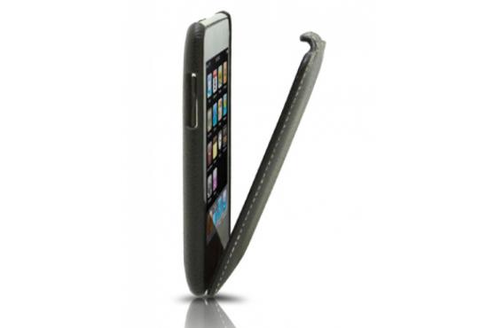 Надежный чехол для смартфона из кожанного материала с ярким узором кожаный Melkco Jacka Type для Apple Ipod Touch 3th черный