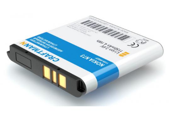Аккумулятор Craftmann BP-6M для Nokia N73/N93/6233/6151/6233/6234/6280/6288/6290/N77/9300 1150mAh фото 1