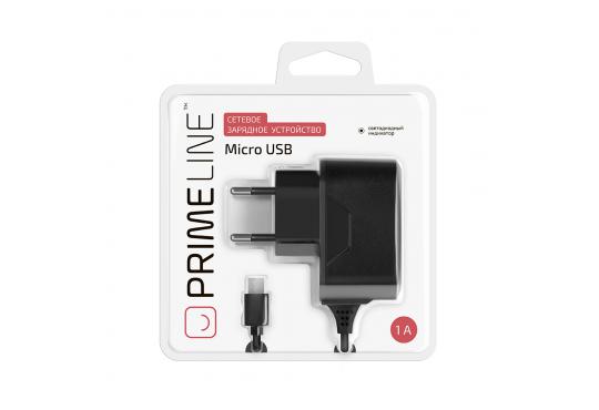 СЗУ micro USB, 1A, черный, Prime Line фото 1