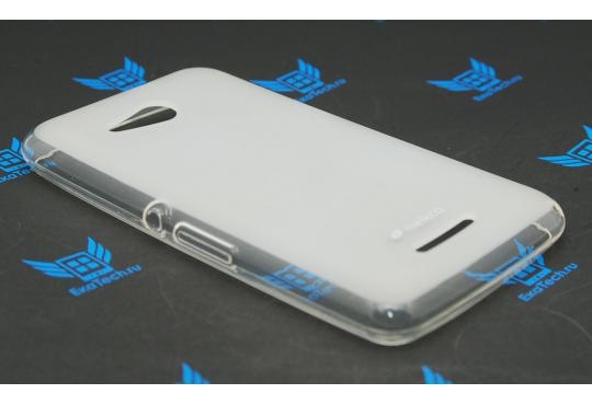 Чехол гелевый Melkco Poly Jacket для Sony Xperia E4g матовый прозрачный фото 1