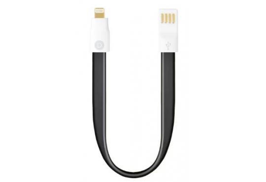 Кабель Deppa 8-pin для iPhone 5s,6 и iPad Air короткий 0.23 с магнитным фиксатором черный (арт.72170 фото 1