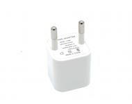 Сетевое зарядное устройство 1А (кубик) для Apple iPhone белое фото 1