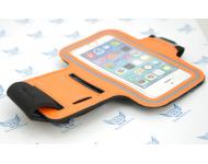 Спортивный чехол на руку ArmBand для Apple iPhone 6 / 6S оранжевый фото 1