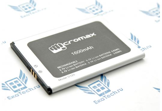 Аккумулятор oem фирменный для Micromax D320 Bolt 1600 mAh фото 1