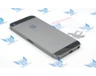 Корпус для Apple iPhone 5s черный (в комплекте с кнопками и лотком sim) фото 1