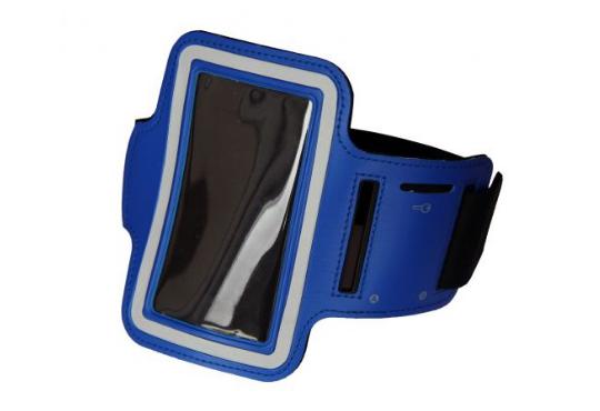 Спортивный чехол на руку для iPhone 4s синий фото 1