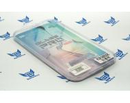 Защитное стекло Full Cover 3D для Samsung Galaxy S6 Edge, белая рамка фото 1