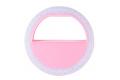 Светодиодное кольцо для селфи LIGH-SELFIE розовое фото 1