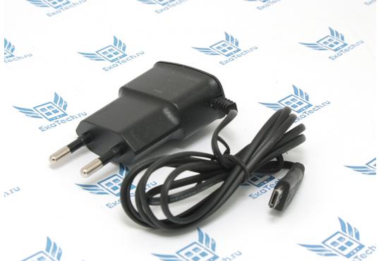 Сетевое зарядное устройство Micro USB 0.7А черное фото 1