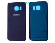 Задняя крышка для Samsung Galaxy S6 G920 темно-синяя фото 1