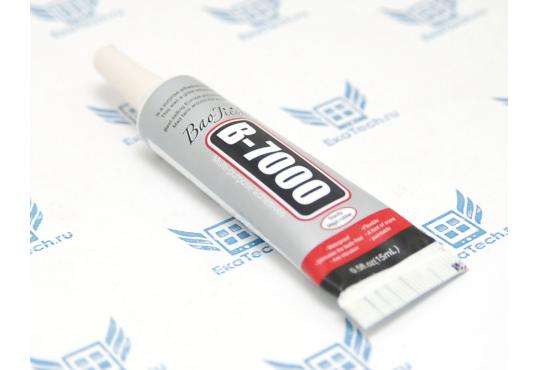 Клей для приклеивания тачскринов B-7000 15ml маленький тюбик, прозрачный фото 1