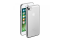 Чехол-накладка гелевая Deppa Gel+ для iPhone 7 / 8 / SE (2020) серебряная рамка (арт.85254) фото 2