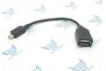 Кабель otg USB-MicroUSB (15см) черный фото 2