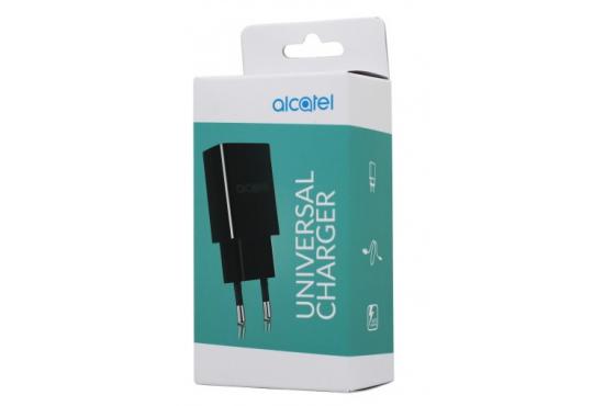 Сетевое зарядное устройство Alcatel One Touch QC10 (QuickCharge) 2A c кабелем USB Type-C черное фото 1