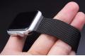 Ремешок для Apple Watch 1/2/3 42мм, 4 поколение 44мм, металл, сетчатый, Миланская петля, черный фото 4