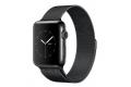 Ремешок для Apple Watch 1/2/3 38мм, 4 / 5 поколение 40мм металл, сетчатый, Миланская петля, черный фото 3