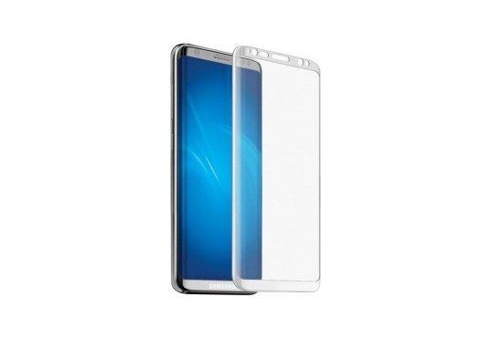 Защитное стекло для Samsung Galaxy S8 / G950 3D белая рамка фото 1