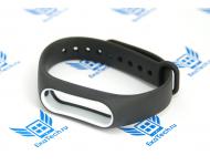 Ремешок Helistags для Xiaomi Mi Band 2 черный с белой рамкой фото 1