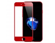 Закаленное стекло Remax 3D для Apple iPhone 7 / 8 / SE (2020) / SE (2022) красное (PRODUCT RED) фото 1