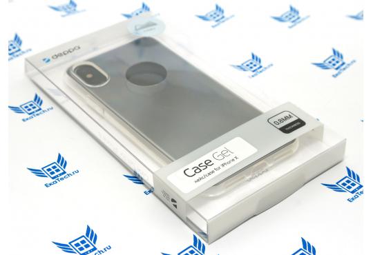 Чехол Deppa Gel Case для iPhone X / Xs, силикон, прозрачная (арт.85335) фото 1