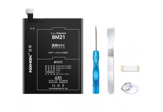 Аккумулятор Nohon BM21 для Xiaomi Mi Note 3000mah фото 1