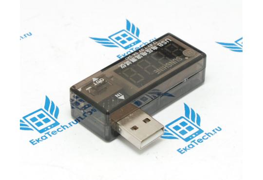 Usb-тестер Sunshine 2.8-30V, до 3A черный фото 1
