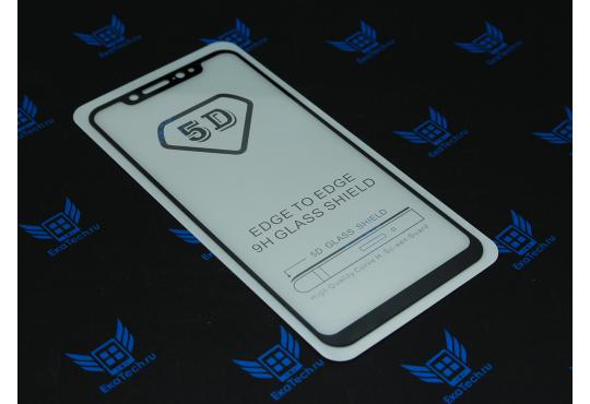 Защитное стекло Axtech для Xiaomi Mi8 с черной рамкой фото 1