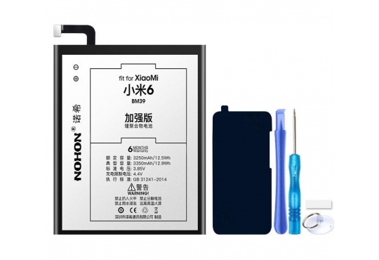 Аккумулятор Nohon BM39 для Xiaomi Mi6 3350mah фото 1