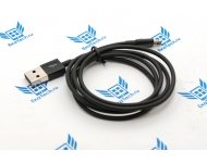 Дата-кабель Hoco X23 Skelled Lightning  2м для Apple iPhone 5 / 6 / 7 / 8 / X / Xs / Xr черный фото 1