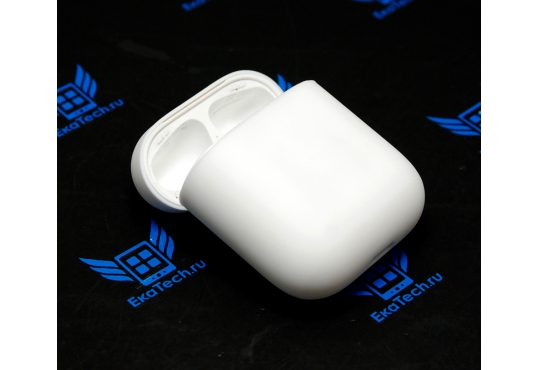 Чехол Silicone Case для наушников Apple AirPods / AirPods 2 (2019), силиконовый, белый фото 1