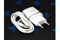 Сетевое зарядное устройство Hoco C11, с Lighting-кабелем для Apple iPhone, 1А, белое фото 3