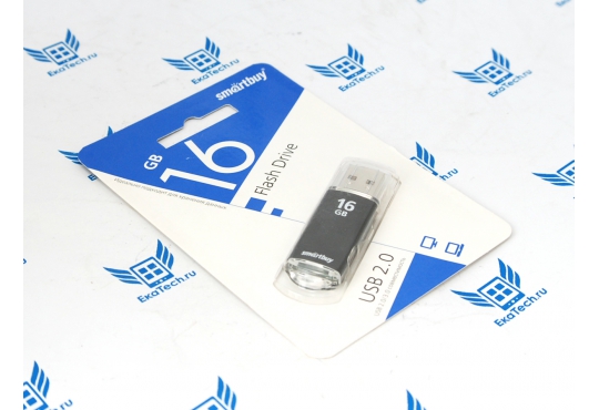 USB флешка Smartbuy V-Cut Series 16gb, черная фото 1