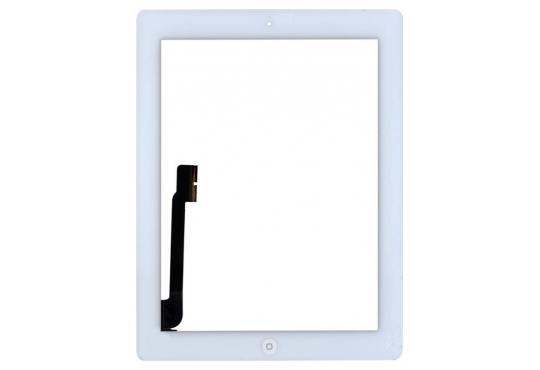 Тачскрин (сенсорное стекло) для iPad 4 / iPad 3 / iPad New с кнопкой Home, белый фото 1