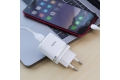 Сетевое зарядное устройство Hoco C12Q Smart QC3.0 USB, белое фото 3