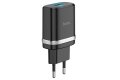 Сетевое зарядное устройство Hoco C12Q Smart QC3.0 USB, черное фото 2