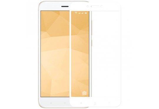 Защитное стекло Pack 3D для Xiaomi Redmi 4X белая рамка фото 1