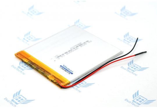 Аккумулятор Li-Pol универсальный 4x75x90мм (3.7v) 4000mah фото 1