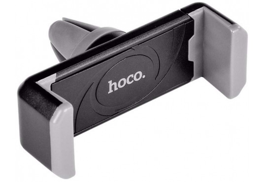 Автомобильный держатель Hoco CPH01, зажимной, на воздуховод, черный фото 1