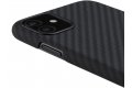Чехол на заднюю часть из кевларового волокна PITAKA MagEZ Case для iPhone 11 чёрно/серый фото 5